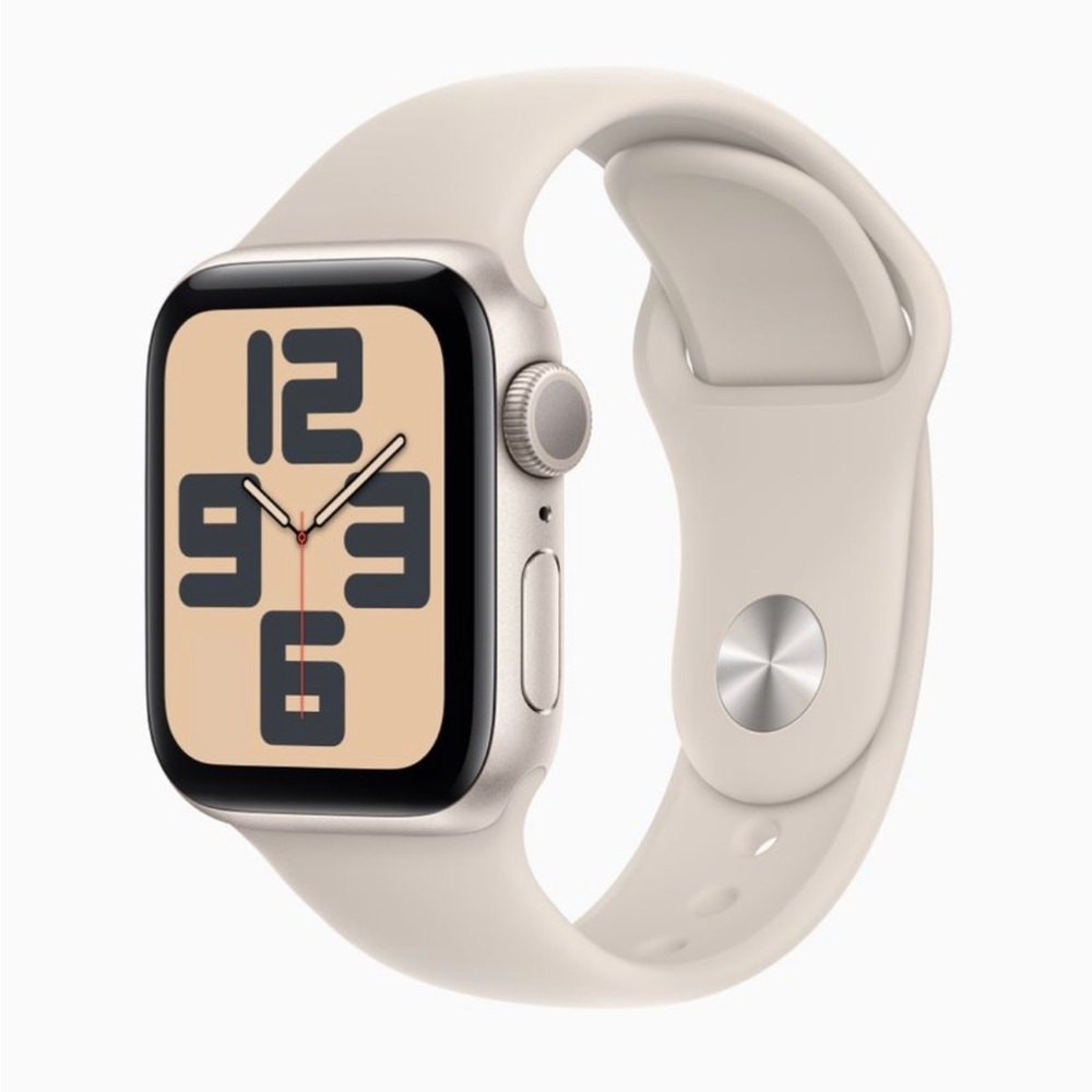 Apple Watch SE GPS 40mm Starlight Aluminum Case with Starlight Sport Band